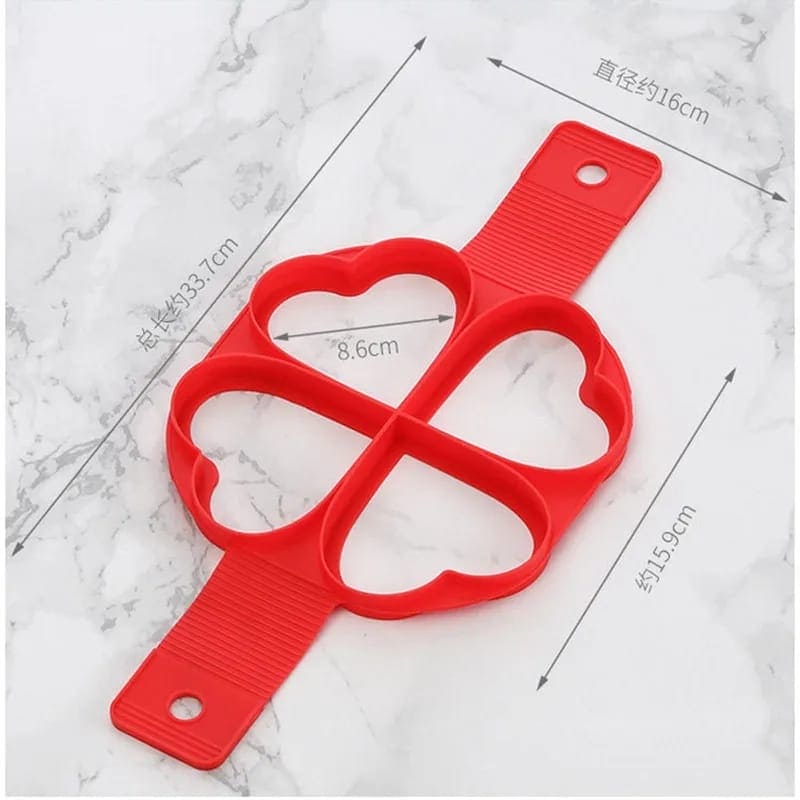 4 Heart Egg Pan Mold, Nonstick Egg Pancake Maker, Reusable Pancake Maker, Egg Ring Kitchen Cooking Baking Tool, Heart Maker Egg Cooker Pan, Flip Eggs Mold Kitchen Baking Accessories 4 Heart Egg Pan Mold, Nonstick Egg Pancake Maker, Reusable Pancake Maker, Egg Ring Kitchen Cooking Baking Tool, Heart Maker Egg Cooker Pan, Flip Eggs Mold Kitchen Baking Accessories
